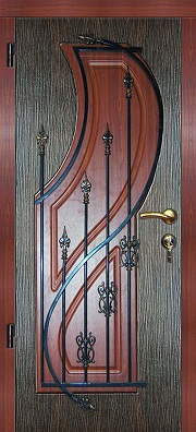 Стальные двери с ковкой